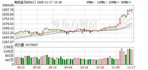 有机硅板块午后逆袭，主力与融资客悄然抢筹这些标的
